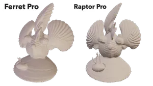 Fish sculpture made from shells 3d (raptor pro-ferret pro)