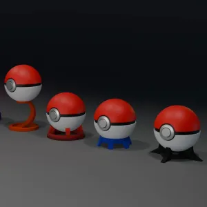 Free Pokeball Stands
