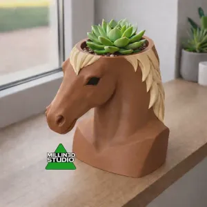 Horse Head sculpture Statue Planter