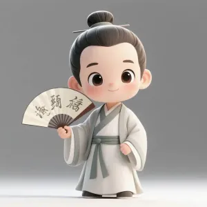 Q版古装汉服小男孩