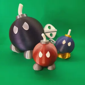 Paper Bob-omb container Multi part