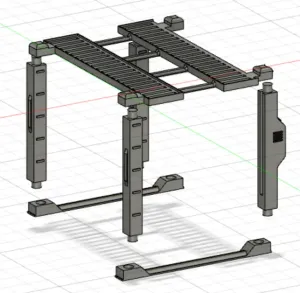 1/18 Élévateur garage 4 poteaux / 4 post garage lift