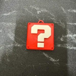 Super Mario Keychain question mark breloczek znak zapytania