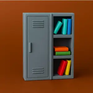 Bookshelf Cabinet Figurine – Decorative Miniature