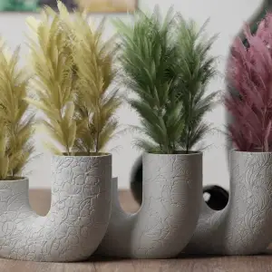 Floral Spring U shaped Vase Diff. Patterns