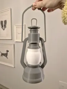 Gas Lantern Style Tealight Holder