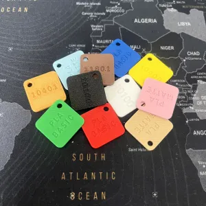 Colored Squares Bambu - Customizable Text