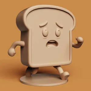 Running Toast Bread | Funny Kitchen Decor