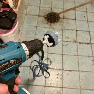 Cordless drill strap winder