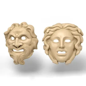 Roman theater wall masks 2