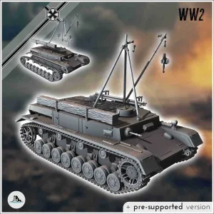 Bergepanzer IV - miniatures tank ww2 flames war bolt action