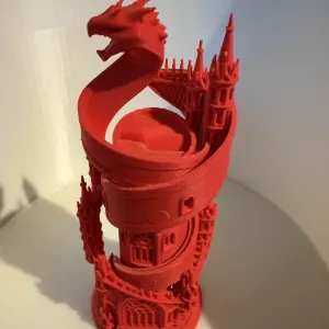 Gothic paper serpent tower