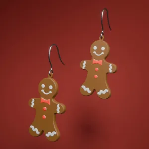Gingerbread man earrings | Christmas Earrings Series | CFS