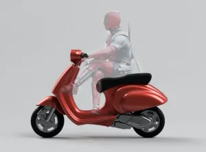 DEADPOOL SCOOTER - VESPA PRIMAVERA - SCALE 1:12