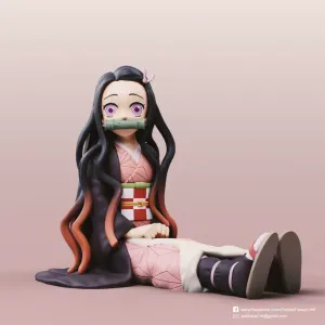 《鬼滅之刃》的女主角-竈門禰豆子