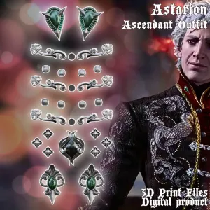 Fantasy Astarion Ascendant Cosplay Accessories Baldurs Gate