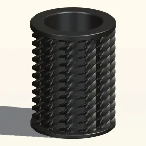 Spiral/vase/Flower/Volume:- 26.91 Surface:- 1651