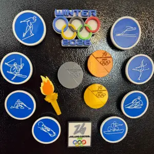 Winter Olympic Fridge Magnets