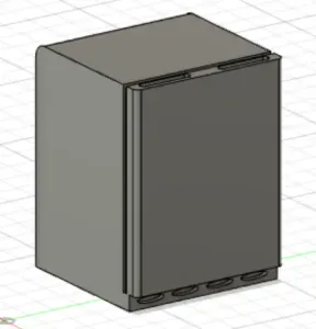 1/18 MINI REFRIGERATEUR DE GARAGE / MINI GARAGE REFRIGERATOR