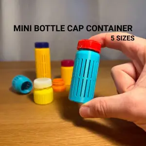 Mini Bottle Cap Container