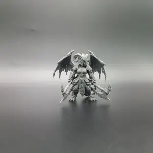 Female Dragonborn RPG - Chibi Dual Axe Warrior