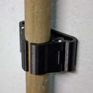 Latching Broom Handle Clamp Hanger Holder