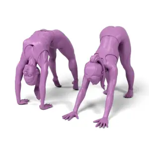 Women in yoga poses