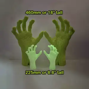 Large yard zombie hands (2 sizes, left and right hand)