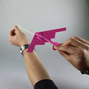 B2 Stealth Bomber Glider Powered by Rubber Band