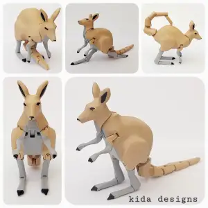 Articulated Kangaroo (Print-in-place)