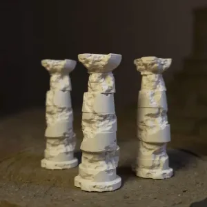 Broken stone pillar / column - DND terrain