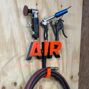 Air tool and hose wall mount