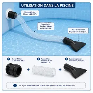 Raccords aspiration piscine intex