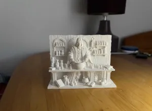 Severus Snape Potions Laboratory Diorama 3D Model