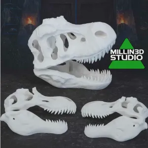 Jurassic Park Dinosaur Skulls Full and halves Movie Decor