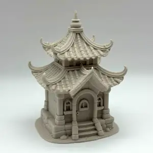 Buddhist Temple Miniature Diorama