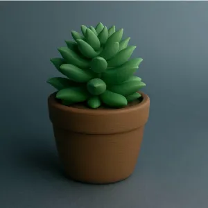 Succulent plant figurine