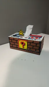 Mario bros retro tissue wet wipes box dispenser