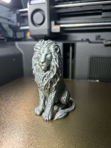 Majestic Lion-Detailed 3D Printable Statue