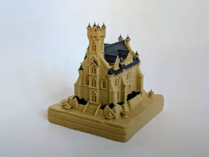 Gothic Revival Building Miniature – Medieval Manor Chapel