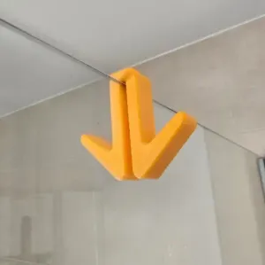 Duschkabinenhaken Handtuchhaken v1 Doppelt