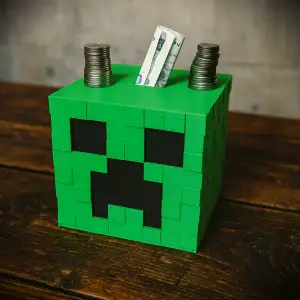 Minecraft Creeper Piggy Bank – Fully Printable