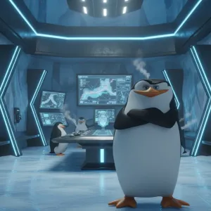 Cartoon penguin