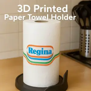 3D Printed Kitchen Paper Towel Holder