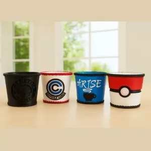 Disposable Coffee cup sleeves - anime themed