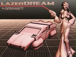 Serengeti LAZERDREAM (80's Hovercar in 18mm scale)