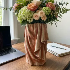 Draped Fabric Vase | Renaissance Cloth Planter
