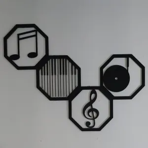 Music themed wall plaques