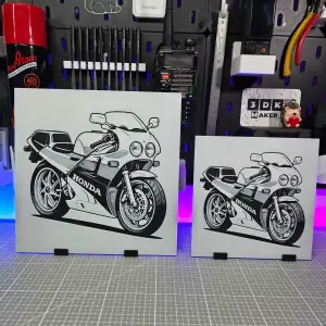 Honda RC30 – Hueforge – 3 Colors