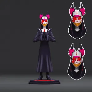 HAZBIN HOTEL - ALASTOR NUN-